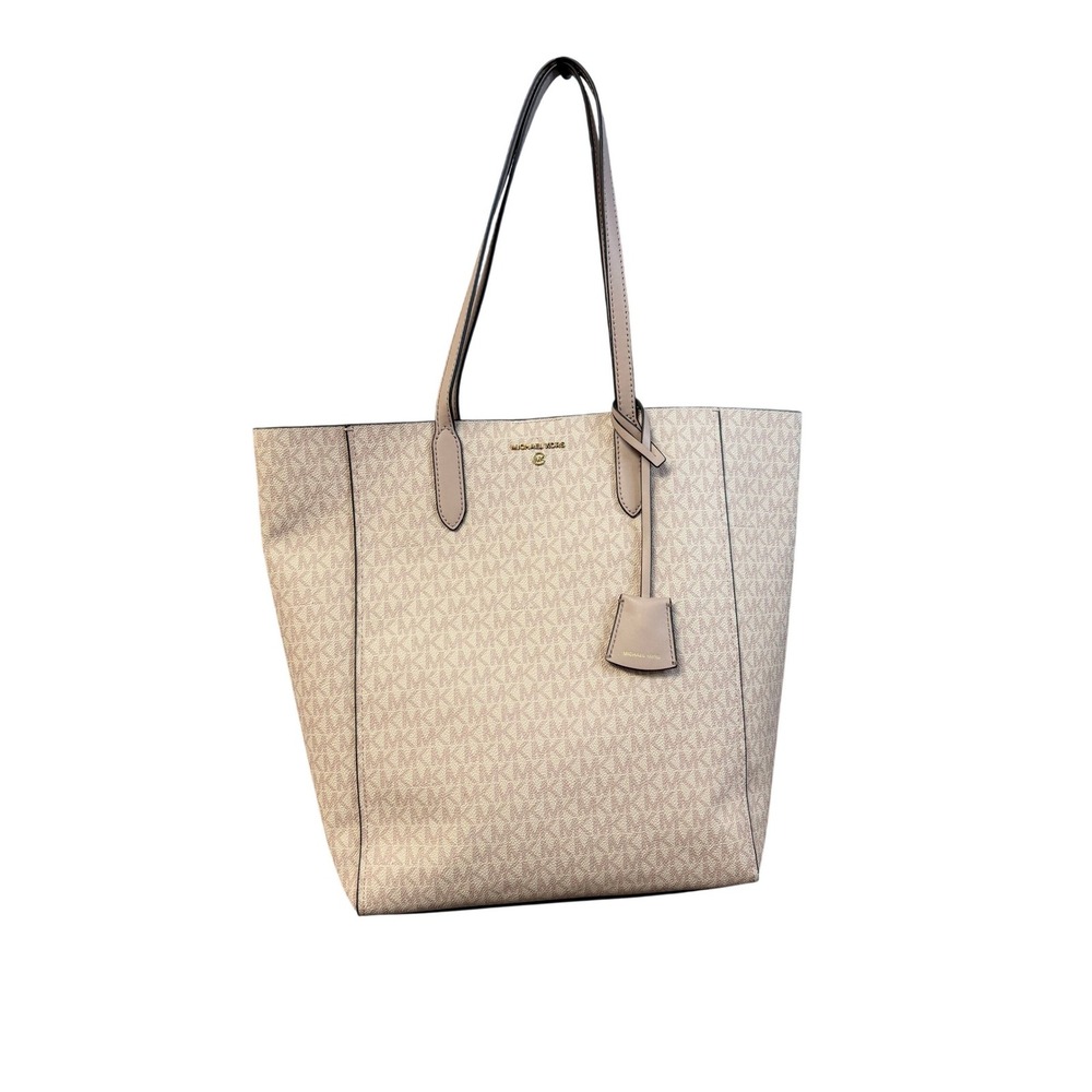 Michael Kors Sinclairโ Large North South Tote Blush Pink Monogram MK Bag